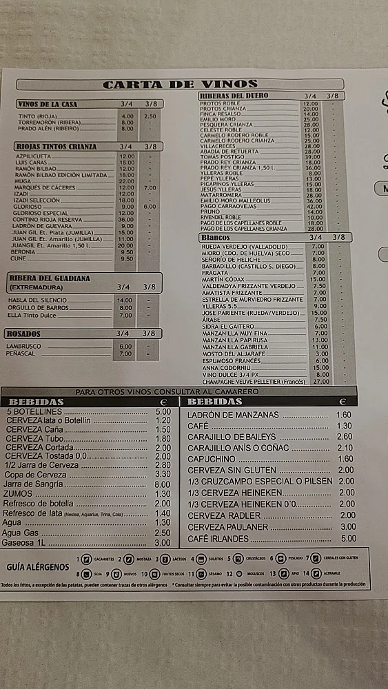 La Choza de Manuela  menu 2